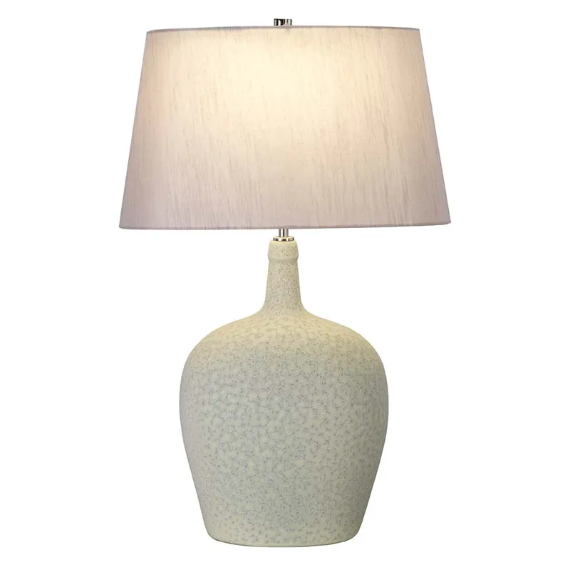 Tafellamp, keramiek, zilver, groen, H 68,5 cm Direct Verzonden