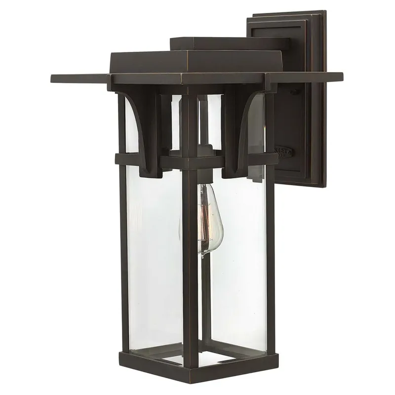 Buitenlamp, wandlamp, ALU spuitgegoten glas, H 47 cm Laatste Versie