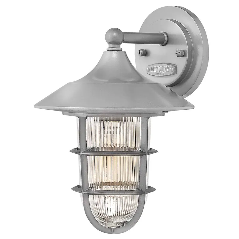 Buitenlamp, wandlamp, ALU, zilver, H 29,6 cm Meest Verkocht