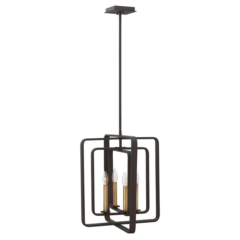 Aanbieding Hanglamp, plafondlamp, staal, brons, D 43,2 cm