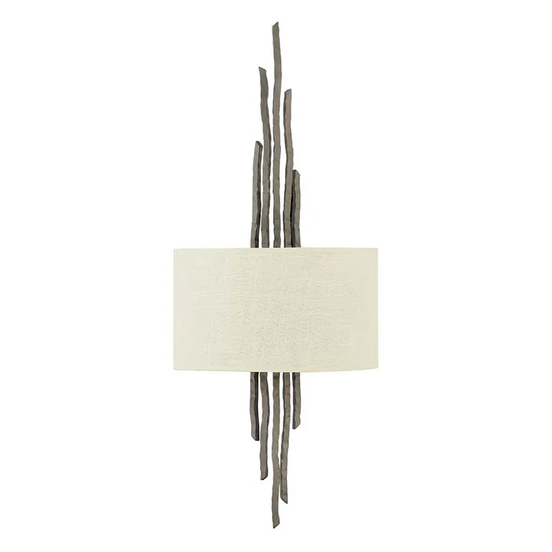 Wandlamp, staal metaal brons, H 68,6 cm Rechtstreeks Van De Fabrikant