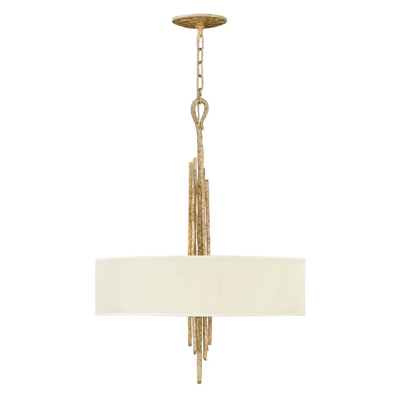 Hanglamp, plafondlamp, staal, champagne goud, D 61 cm Alleen Vandaag