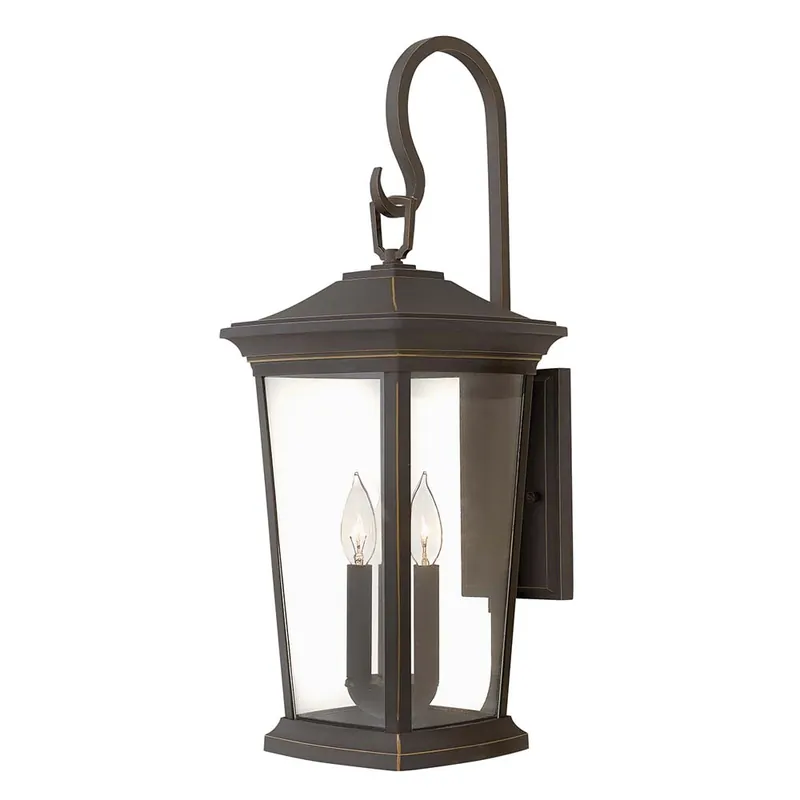 Buitenlamp, wandlamp, messing, brons, H 63,1 cm Premium