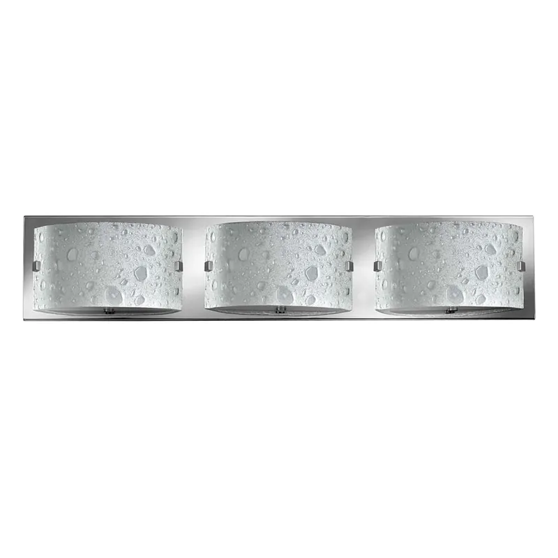 Seizoensaanbieding Wandlamp, staal gepolijst chroom, glas B 61 cm