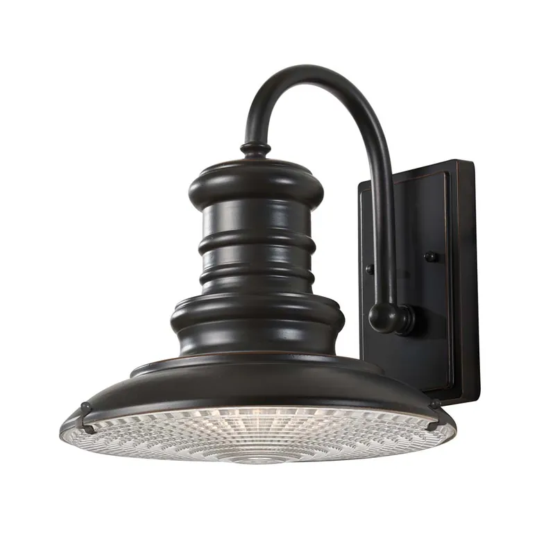Buitenlamp, wandlamp, ALU glas, brons, H 31,8 cm Shop Nu