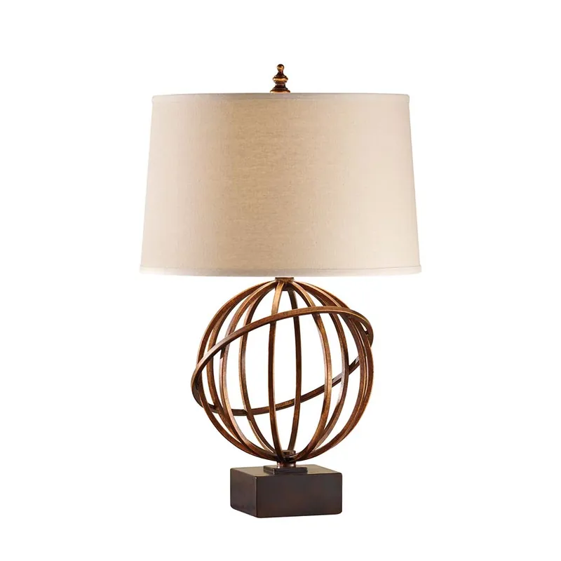 Hete Deal Tafellamp, staal, goud, H 58 cm