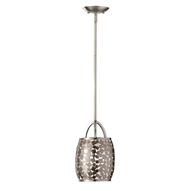 Bestseller Hanglamp, plafondlamp, staalglas, roestvrij staal, D 18,4 cm