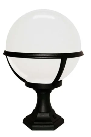 Veilige Betaling Buitenlamp, basislamp, globe, H 39 cm, zwart
