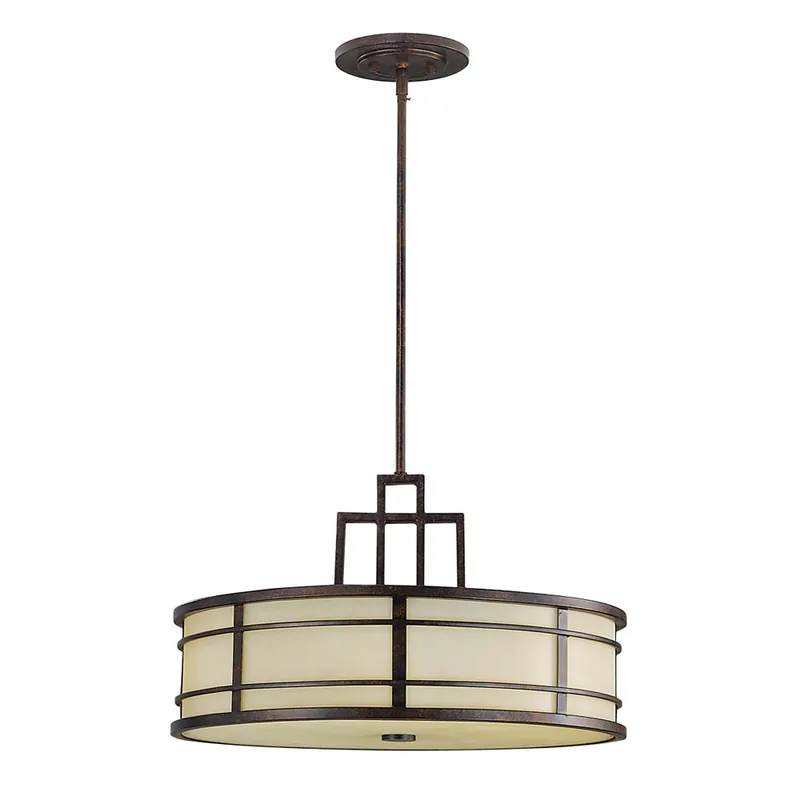 Direct Beschikbaar Hanglamp. Plafondlamp, staal, brons, D 53,3 cm