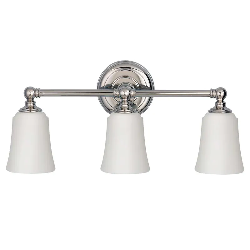 LED wandlamp, gepolijst chroom, opaal glas B 53,3 cm Gratis Retour