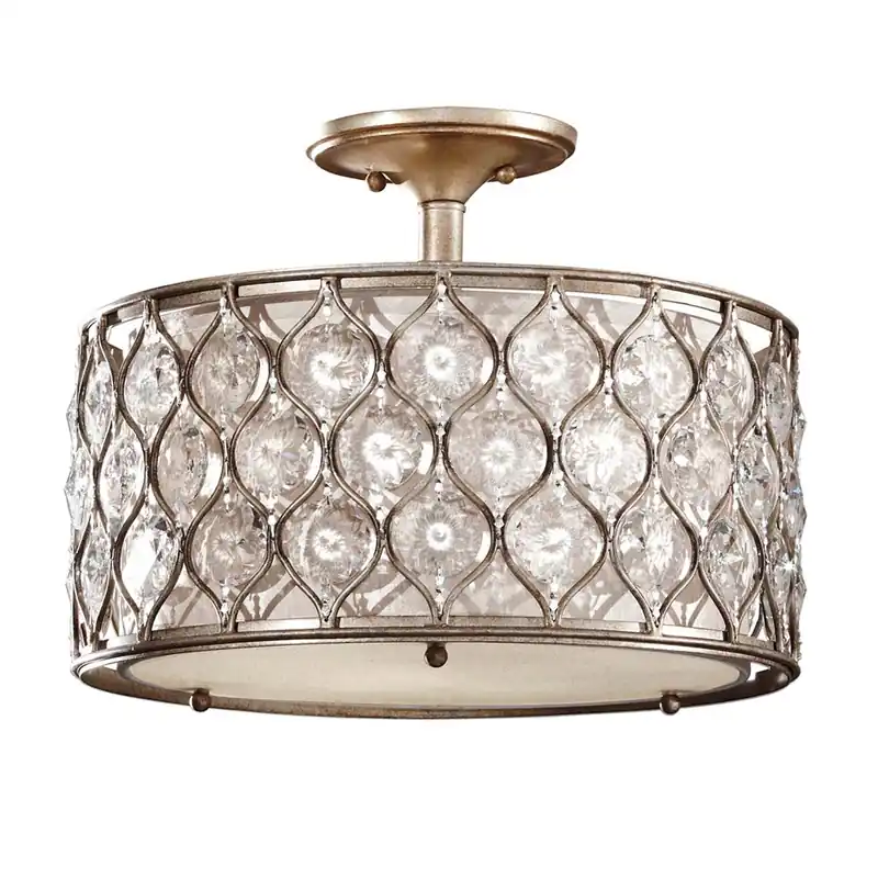 Favoriet Plafondlamp, kristallen staal, D 40,6 cm