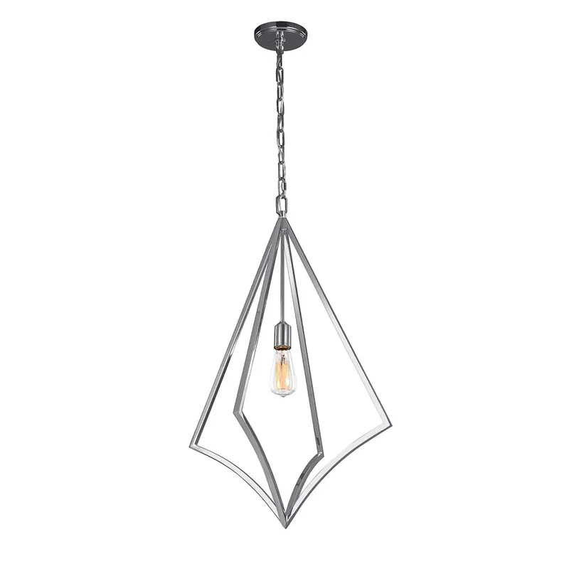 Hanglamp, plafondlamp, staal chroom, D 48,9 cm Beperkte Voorraad