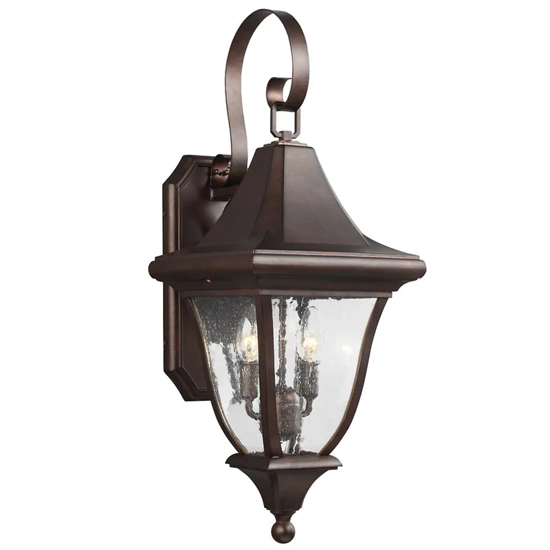 Buitenlamp, wandlamp, gegoten aluminium, brons, H 67,3 cm Actieprijs