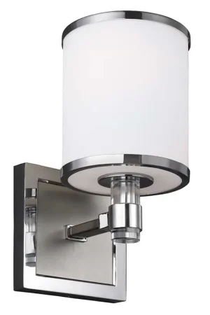 Aanbieding Wandlamp, staal glas, chroom, H 24,8 cm