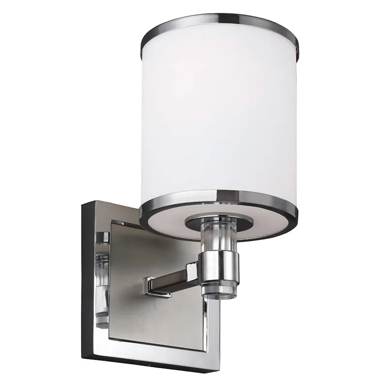 Aanbieding Wandlamp, staal glas, chroom, H 24,8 cm