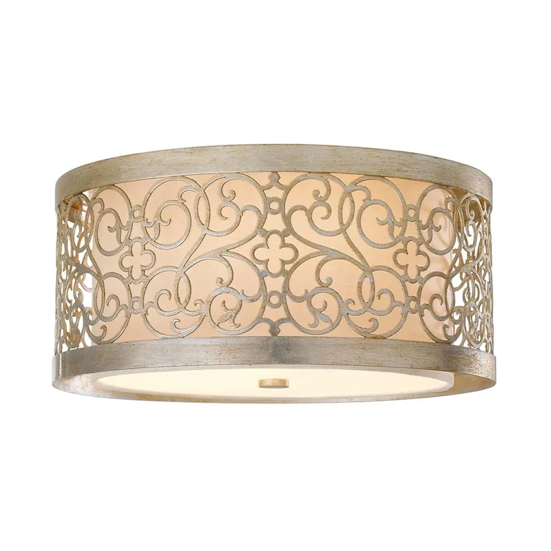 Plafondlamp, staal glas, D 37,5 cm Laatste Kans