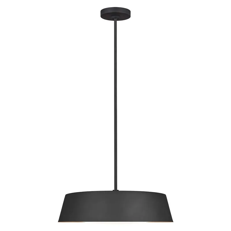 Exclusieve Aanbieding Hanglamp, plafondlamp, staalglas, zwart, D 48,5 cm
