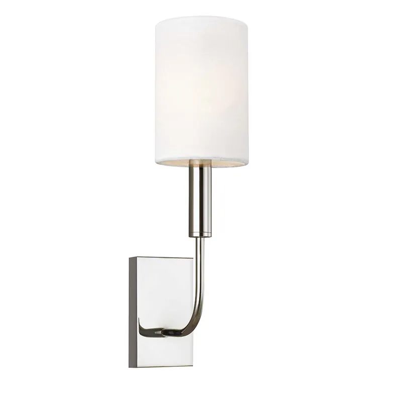 Rechtstreeks Van De Fabrikant Wandlamp, gepolijst nikkelstaal, H 35,9 cm