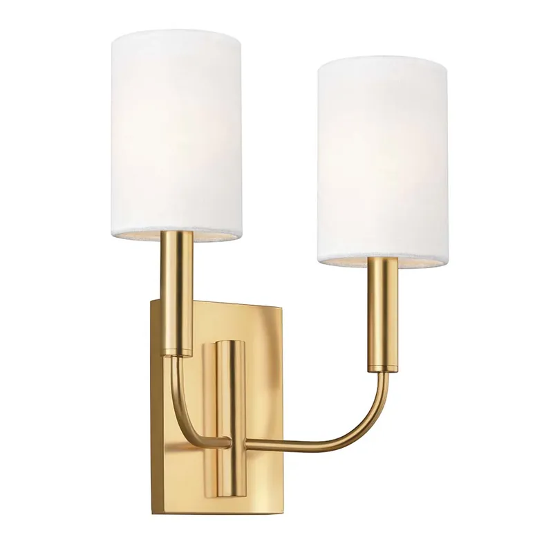 Wandlamp, staal messing, H 35,9 cm Lage Kosten