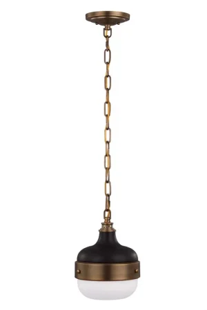 Aanbieding Hanglamp, plafondlamp, staal glas, D 20,3 cm