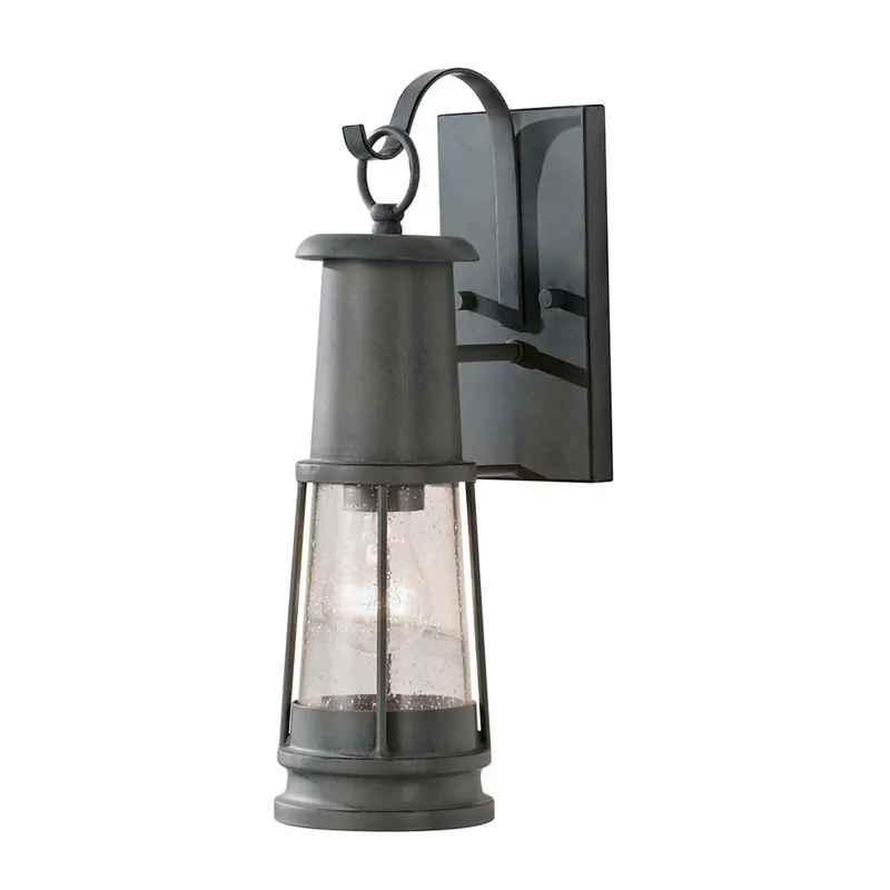 Buitenlamp, wandlamp, ALU handgeblazen glas, H 41,1 cm Tijdelijk Beschikbaar
