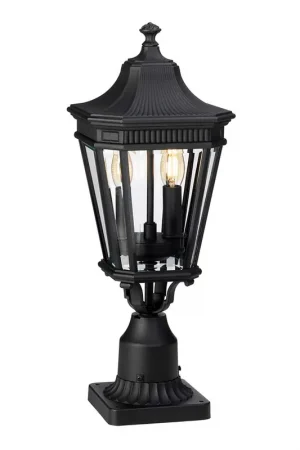 Beperkt Aanbod Buitenlamp, staande lamp, lantaarn, H 54,4 cm, zwart