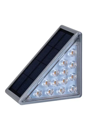 Aanbieding LED wandlamp op zonne-energie, grijs, L 11 cm