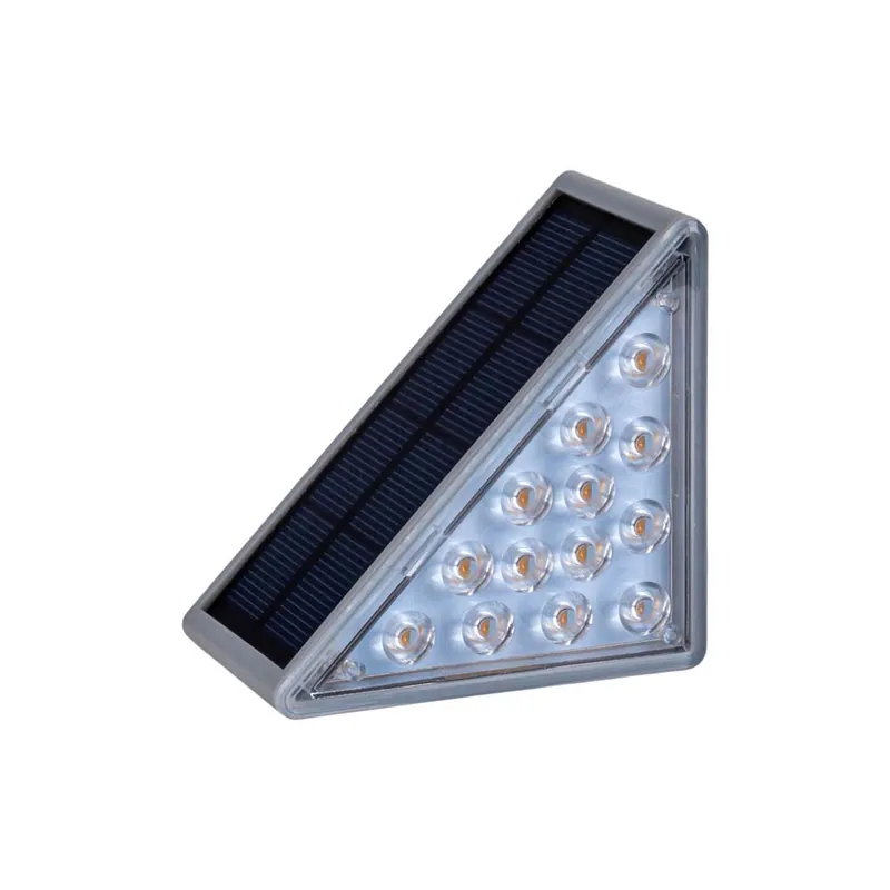 Aanbieding LED wandlamp op zonne-energie, grijs, L 11 cm
