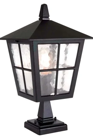 Weekendaanbieding Buitenlamp, sokkellamp, H 38 cm, zwart