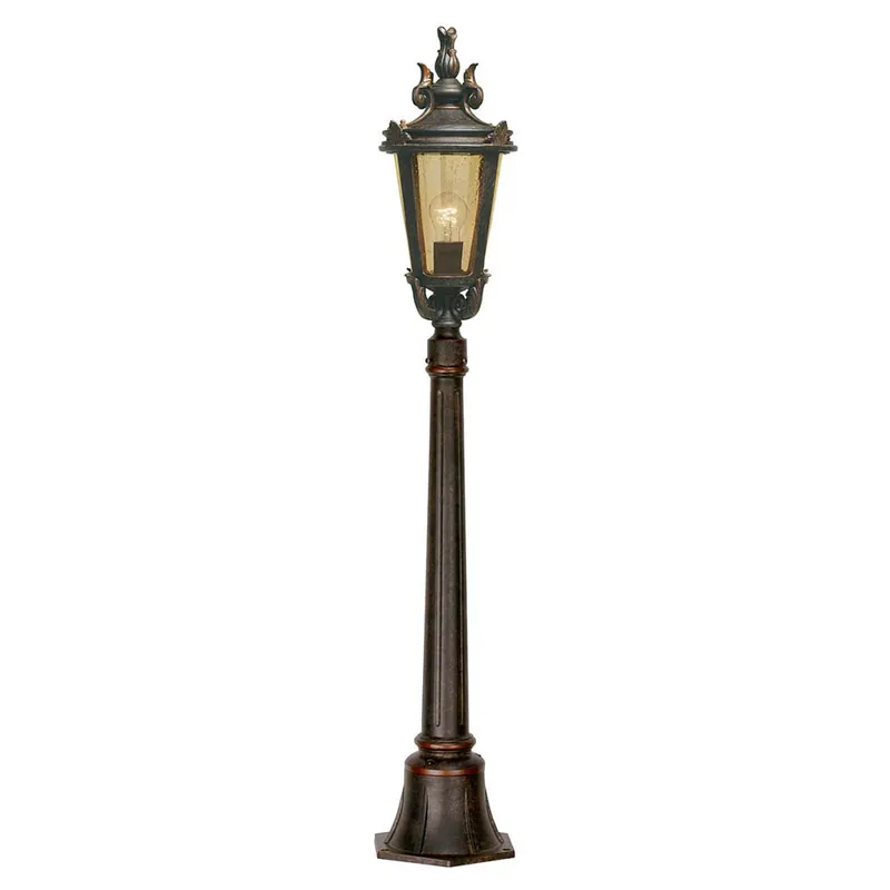Actieprijs Buitenlamp, kandelaar, staande lamp, zwart, hoogte 117 cm