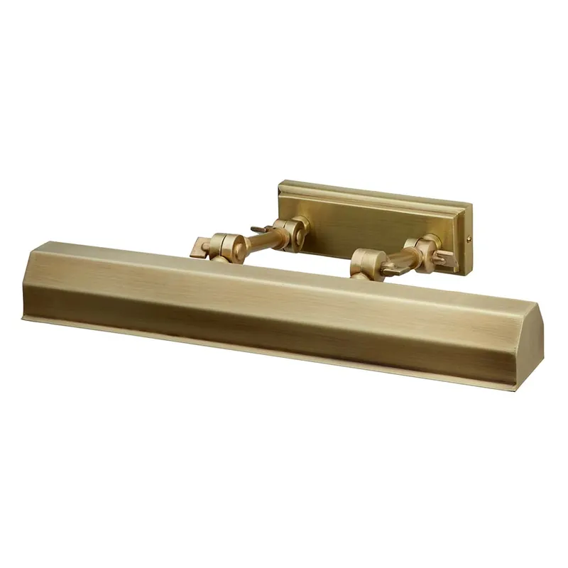 Wandlamp, schilderijlamp, messing staal, B 40,2 cm Weekendaanbieding