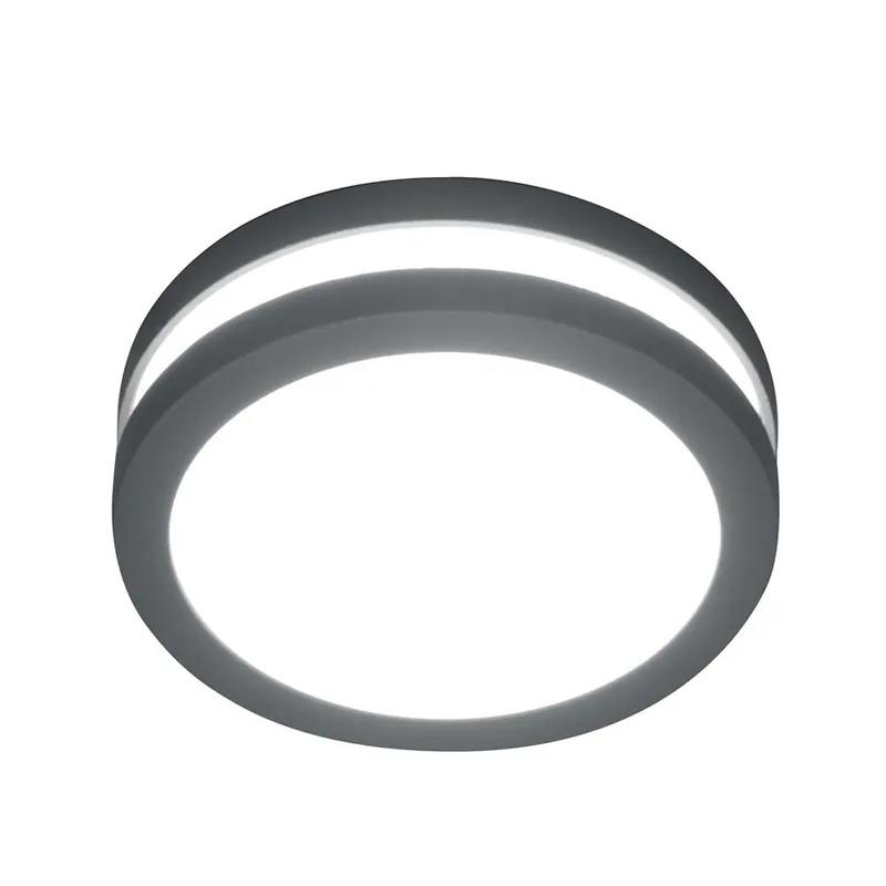 Lage Prijs LED buitenlamp, wandlamp, aluminium, grafiet, IP54, D 14 cm