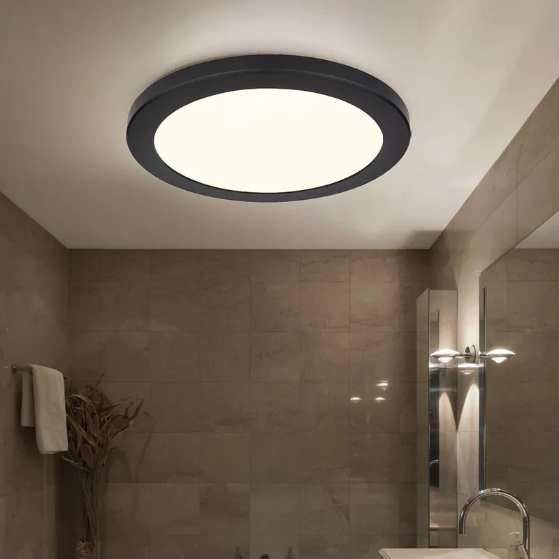 LED plafondlamp, zwart, CCT, warm wit-koud wit, D 29,8 cm Must-Have