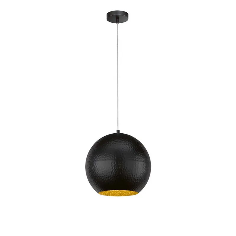 Bestseller Hanglamp zwartgoud, hamerslag, H 140 cm