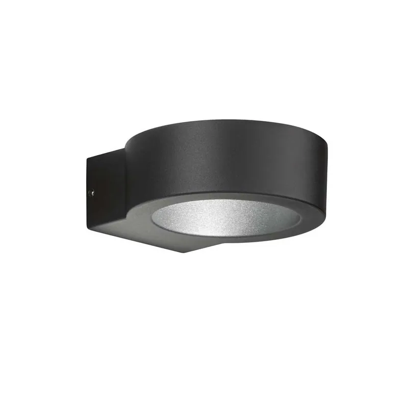 Uitverkoop LED wandlamp, zwart, Up Down, H 4,5 cm