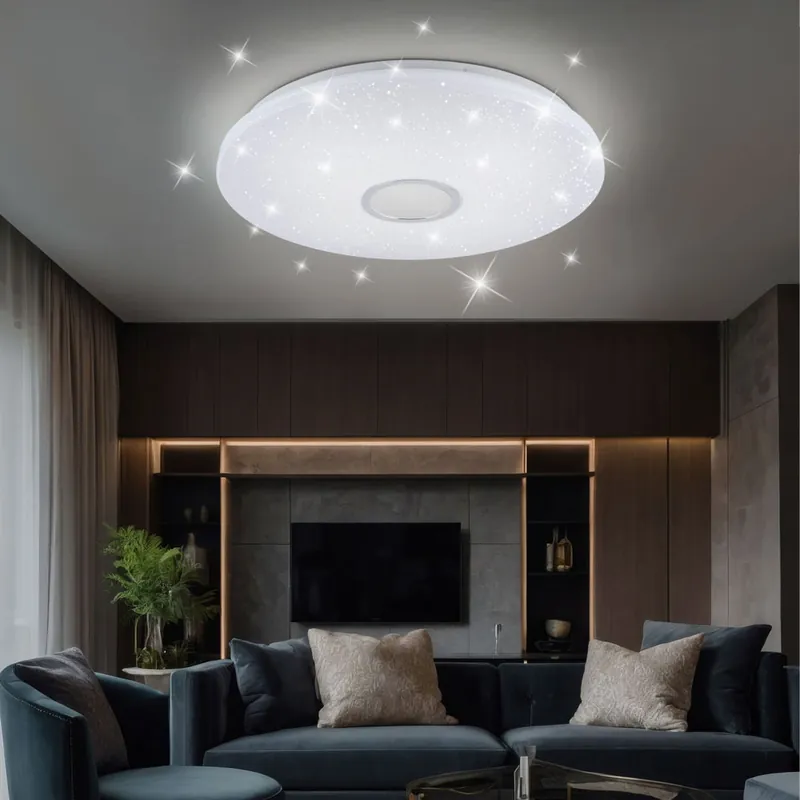 Laatste Versie LED plafondlamp met sterrenhemel, afstandsbediening, 59 cm
