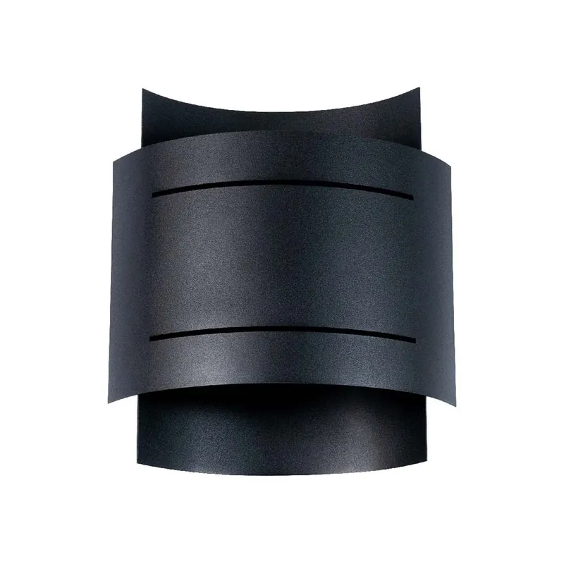 Wandlamp, staal, zwart, H 23 cm Rechtstreeks Van De Fabrikant