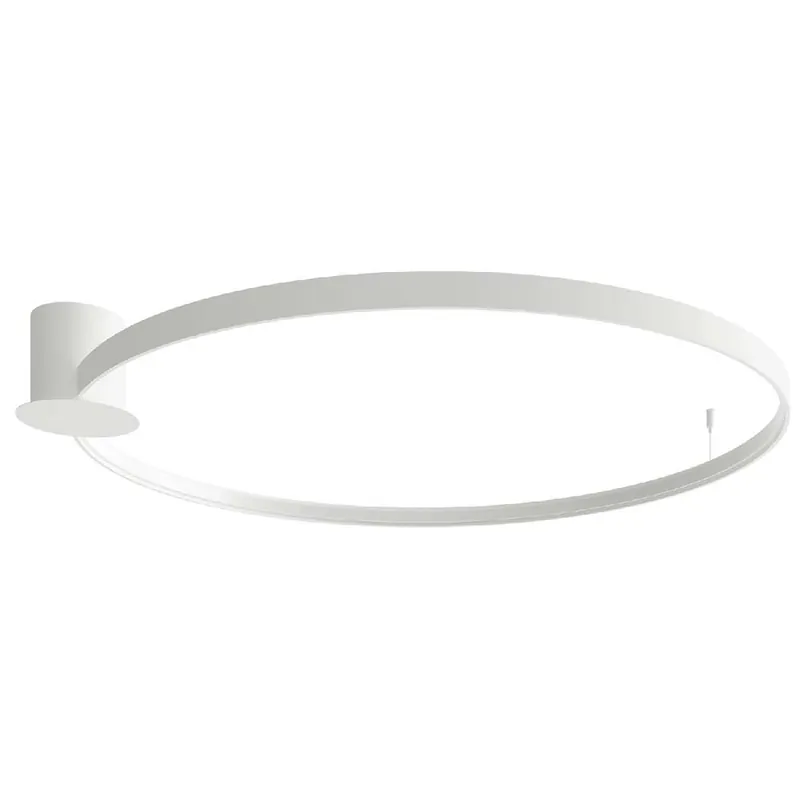 Goedkoop LED plafondlamp, wit staal, ring design, L 110 cm