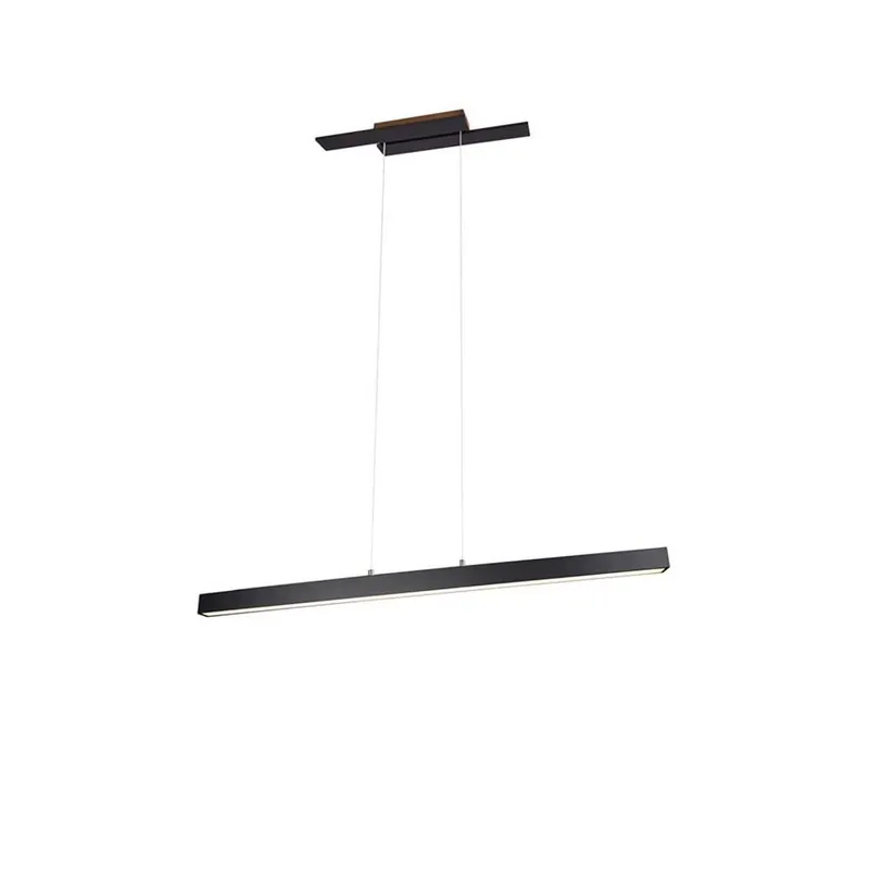 Flitsaanbieding LED hanglamp, metaal, zwart, dimbaar, B 115,5 cm