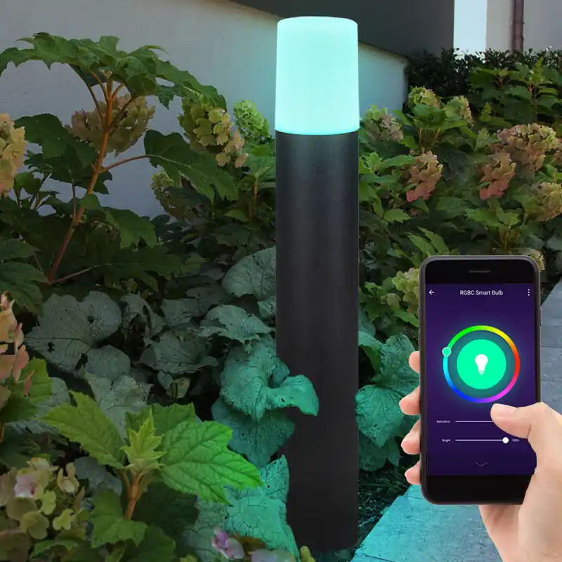 RGB LED plintlamp, zwart aluminium, app/voice control Shop Nu