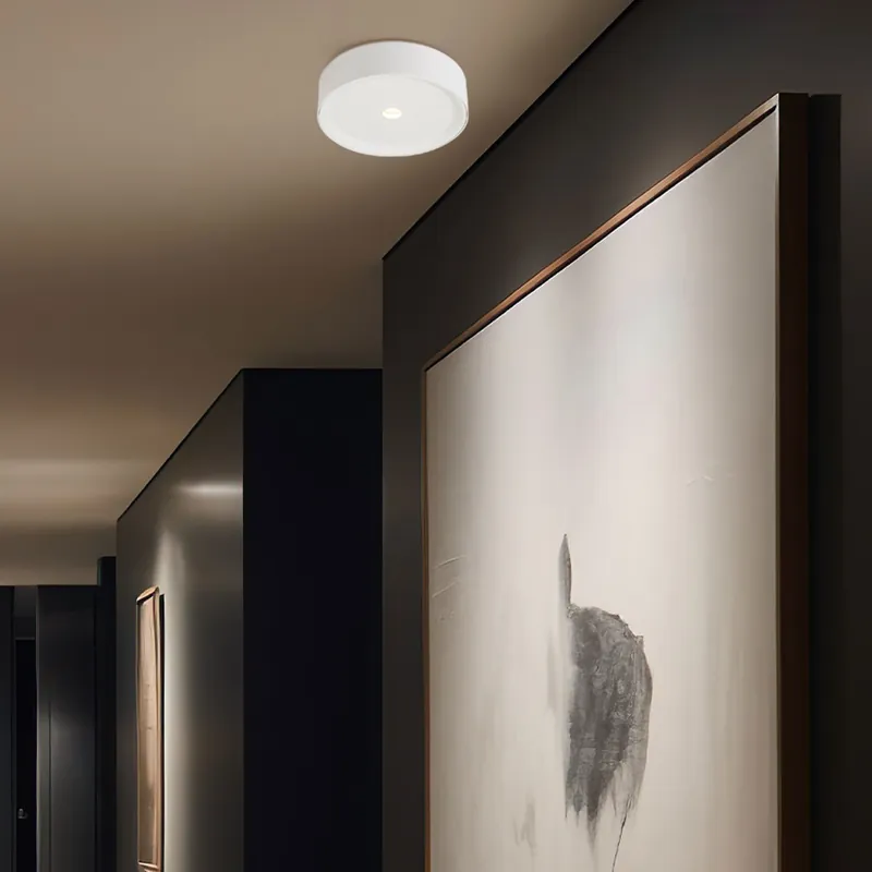 LED plafondlamp, aluminium, wit, D 15 cm Dagaanbieding