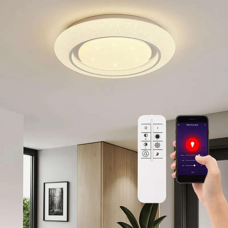 Must-Have LED plafondlamp, stereffect, CCT, app-bediening, D 48 cm