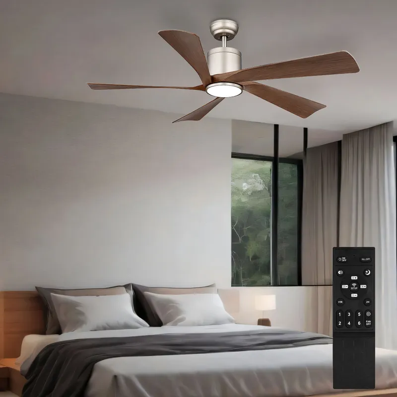 Speciale Aanbieding LED plafondventilator, rechts/links draaiend, afstandsbediening, D 132 cm