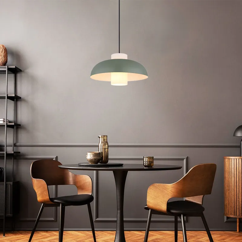 Hanglamp, glas, opaal, groen, D 38 cm Hoge Kwaliteit