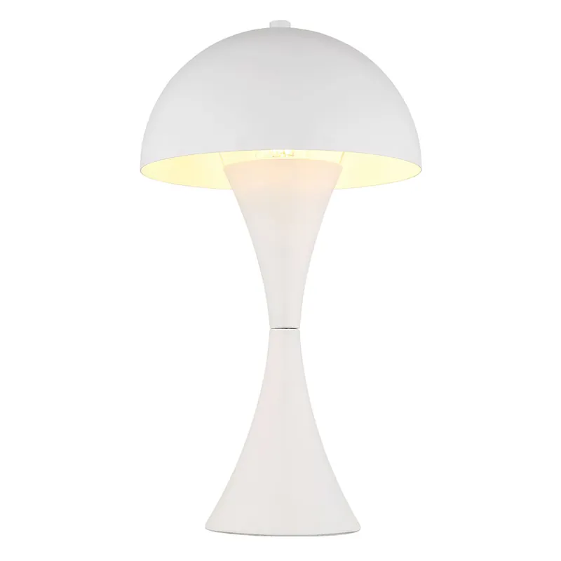 Lage Prijs Tafellamp, wit metaal, H 36.1cm, tuimelschakelaar op kabel