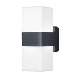 Ledvance Smart+ Wifi Wandlamp Grijs Up & Down - Buitenverlichting - 13.5W 950lm - 830 Warm Wit | RGBW - Dimbaar Actieprijs