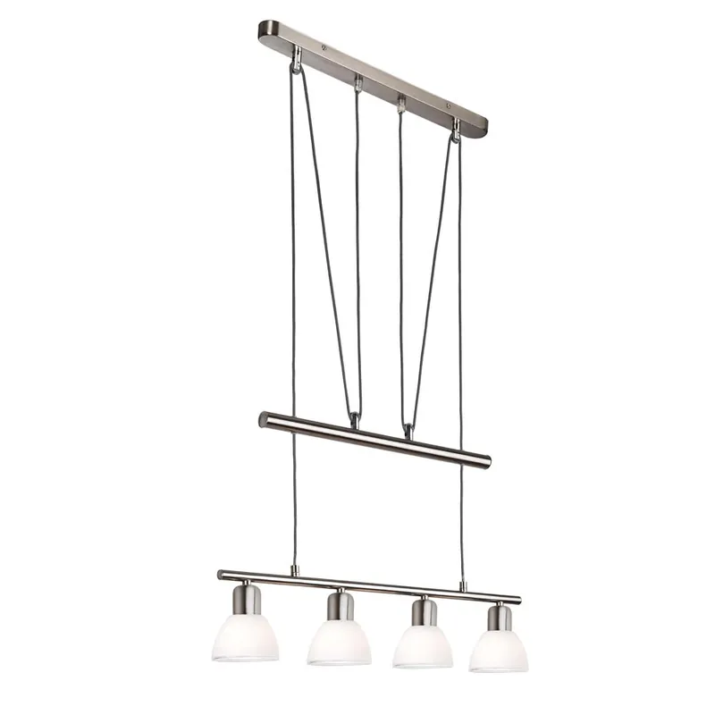 LED-hanglamp, 4 lampen, in hoogte verstelbaar, hoogte 150 cm Goedkoop