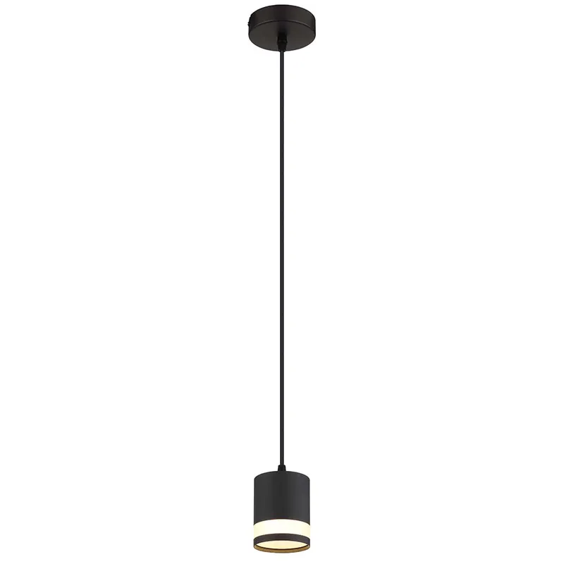 LED hanglamp, zwart, 1 lamp, H 120 cm Direct Verzonden