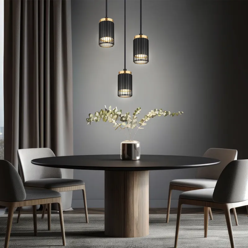 Fabrieksprijs Hanglamp, metaal, zwartgoud, H 115,5 cm