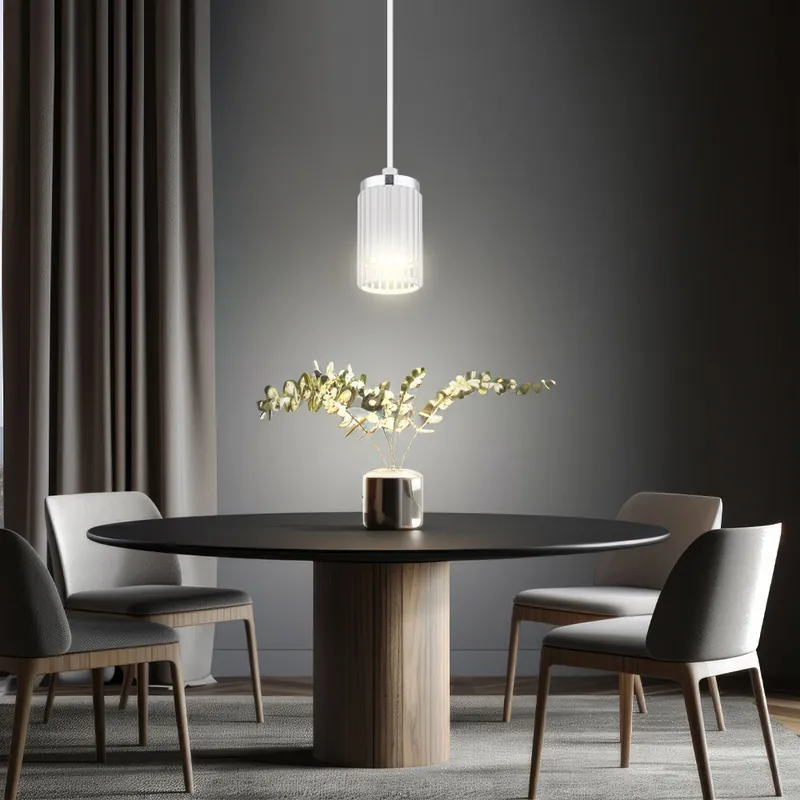 Hete Deal Hanglamp, metaal chroom wit, H 120 cm